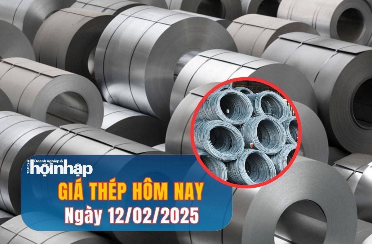 Giá thép hôm nay 12/2: Giá thép trong nước ổn định, giá thép quốc tế tiếp tục giảm