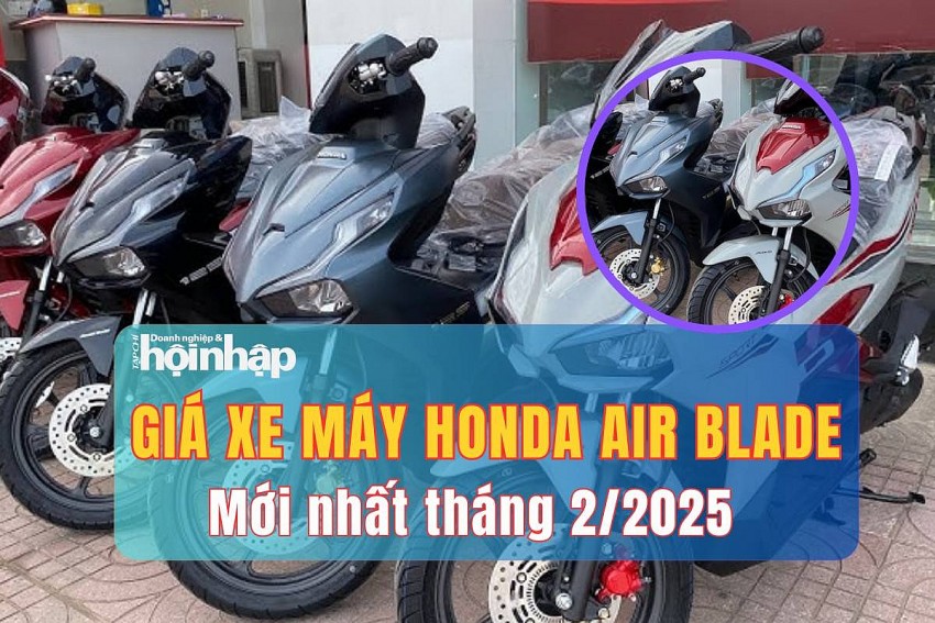 Giá xe máy Honda Air Blade mới nhất tháng 2/2025, giá xe Air Blade bản tiêu chuẩn từ 42 triệu đồng