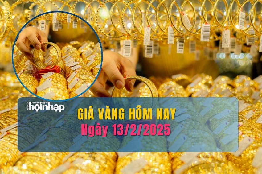 Giá vàng hôm nay 13/2: Vàng nhẫn giảm mạnh nhất 1,3 triệu đồng/lượng Giá vàng hôm nay 13/2: Vàng nhẫn giảm mạnh nhất 1,3 triệu đồng/lượng