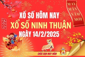 XSNT 14/2, Kết quả xổ số Ninh Thuận hôm nay 14/2/2025, Trực tiếp XSNT ngày 14 tháng 2