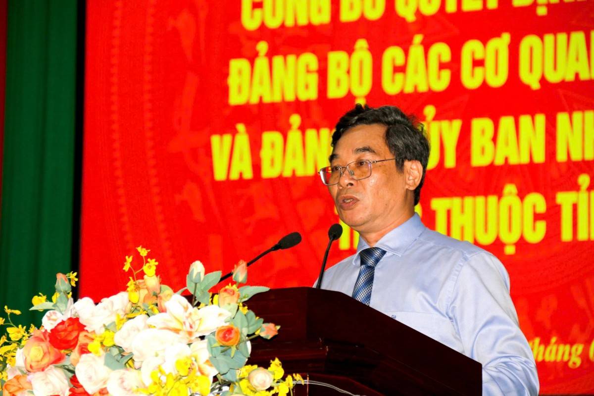 Bình Thuận công bố quyết định thành lập Đảng bộ các cơ quan Đảng tỉnh và Đảng bộ UBND tỉnh