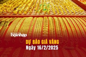 Dự báo giá vàng 16/2: Vàng nhẫn, vàng miếng đồng loạt giảm sốc