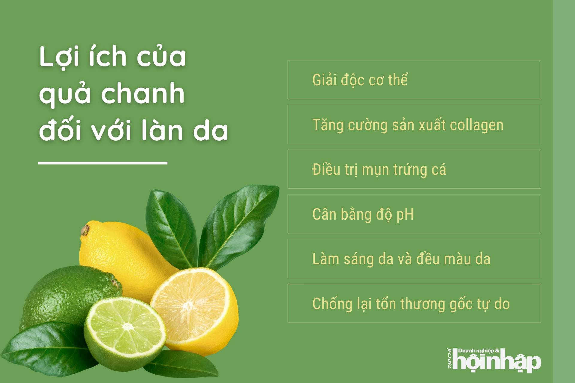 Quả chanh có hiệu quả trong việc làm đẹp da không?