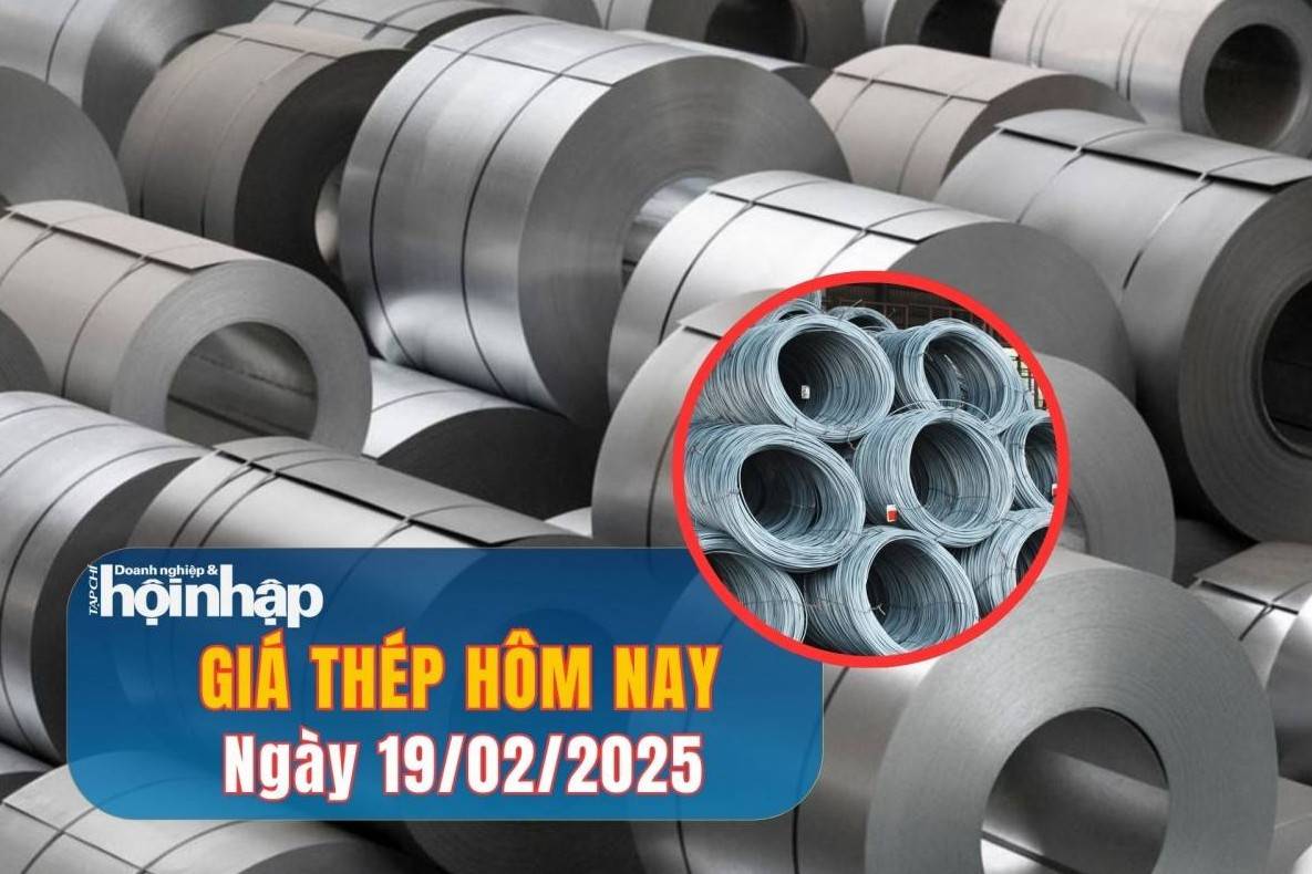 Giá thép hôm nay 19/2: Giá thép quốc tế tiếp tục tăng, giá thép trong nước ổn định