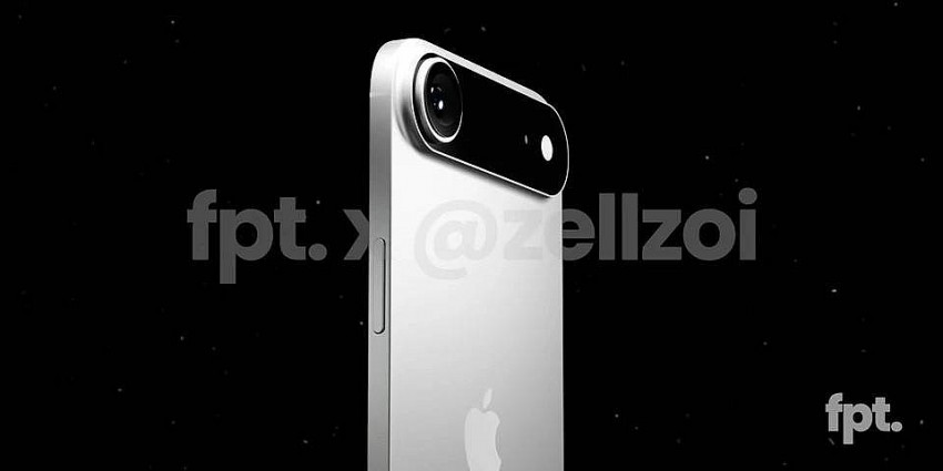   친숙한 사각형 카메라 클러스터 대신 iPhone 17 Air는 바디를 가로 질러 스트레칭 카메라 바가 장착되어 있습니다.