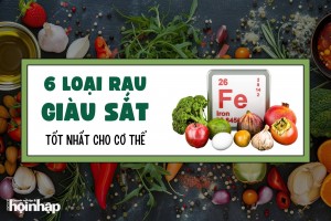 6 loại rau giàu sắt tốt nhất cho cơ thể