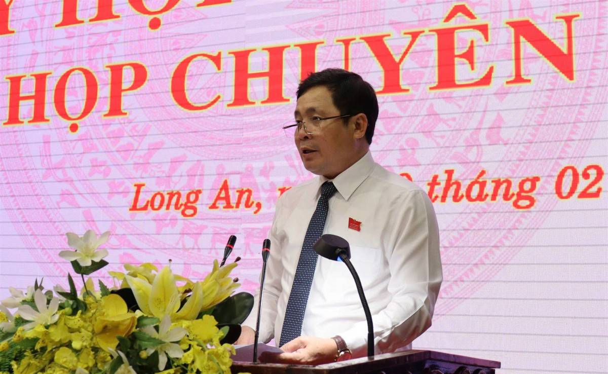 Phó Chủ tịch Thường trực phụ trách HĐND tỉnh Long An Mai Văn Nhiều 