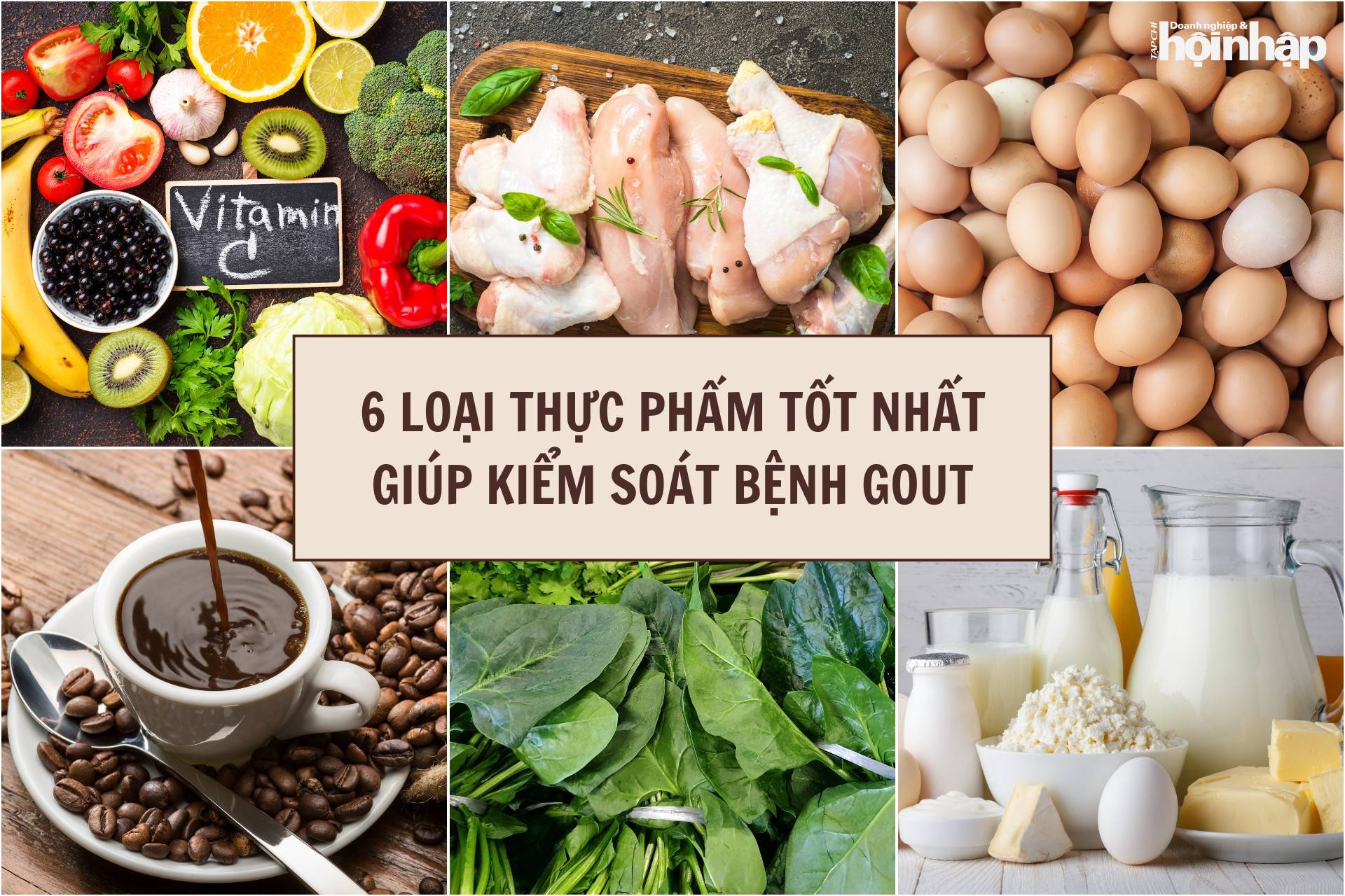 6 loại thực phẩm tốt nhất giúp kiểm soát bệnh gout