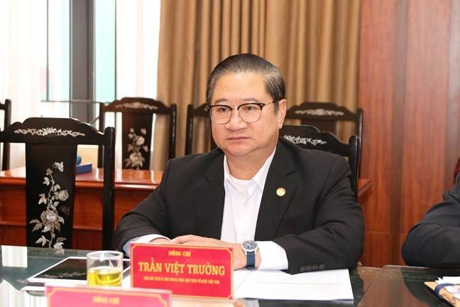 Ông Trần Việt Trường, Phó Chủ tịch ban Trung ương MTTQ Việt Nam phát biểu kết luận cuộc làm việc