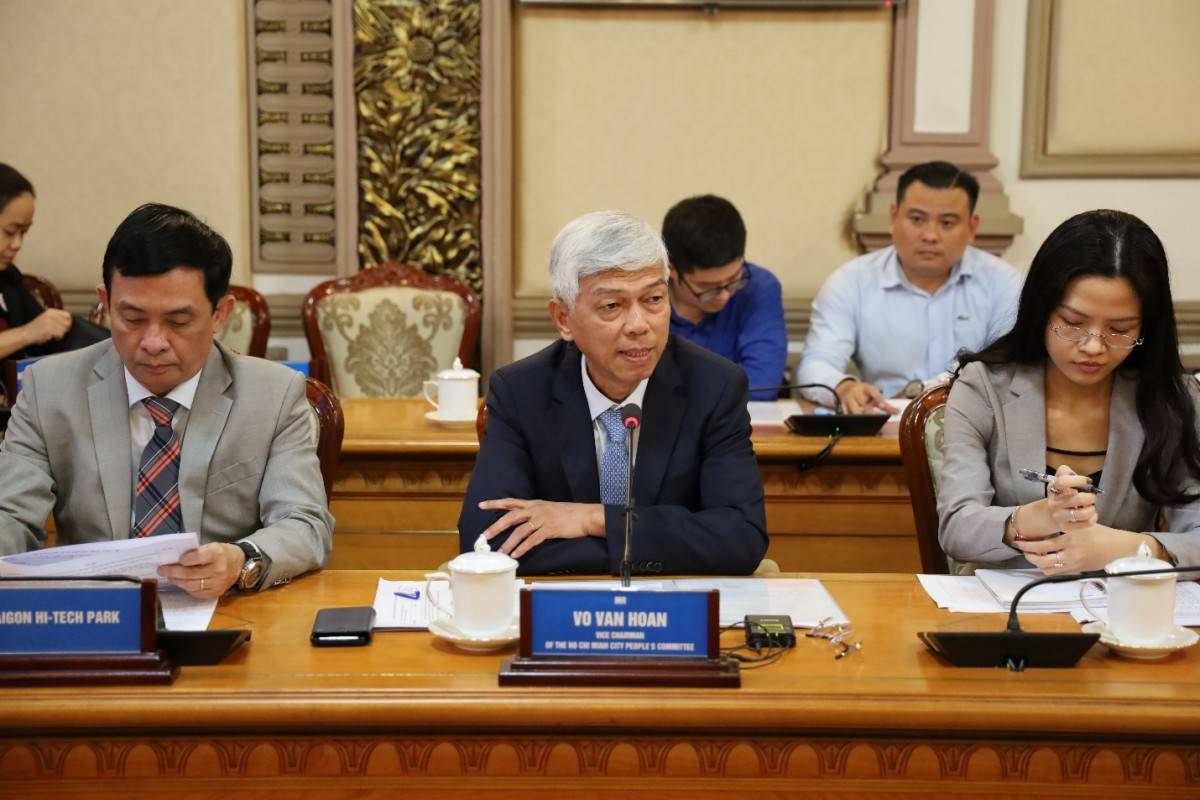 Ông Võ Văn Hoan - Phó Chủ tịch UBND TP.HCM phát biểu tại sự kiện. 