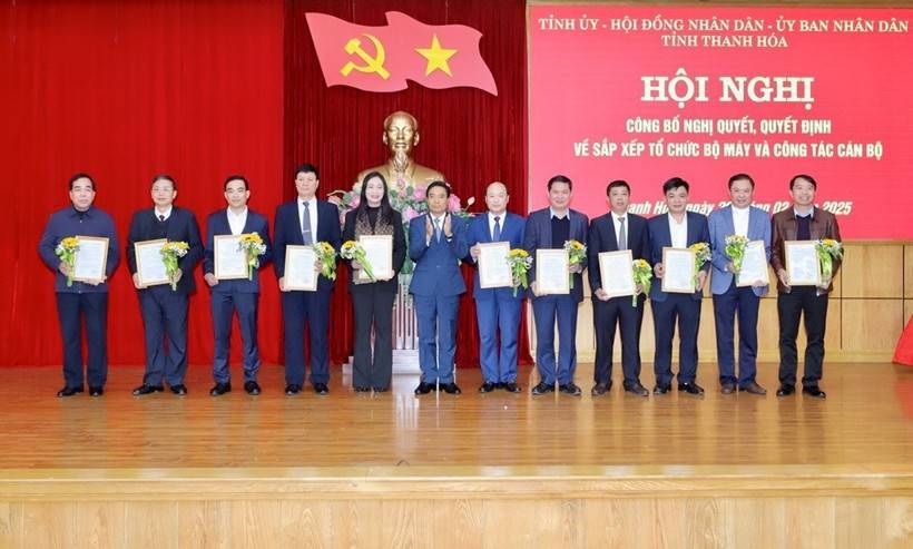 Thanh Hóa: Thực hiện tinh gọn bộ máy, bổ nhiệm 5 Giám đốc sở sau sáp nhập