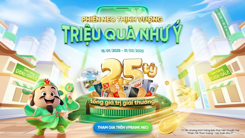 VPBank tặng hàng triệu quà tặng hấp dẫn cho khách hàng tham gia Phiên Tết Thịnh Vượng, Lộc Xuân Như Ý VPBank tặng hàng triệu quà tặng hấp dẫn cho khách hàng tham gia Phiên Tết Thịnh Vượng, Lộc Xuân Như Ý