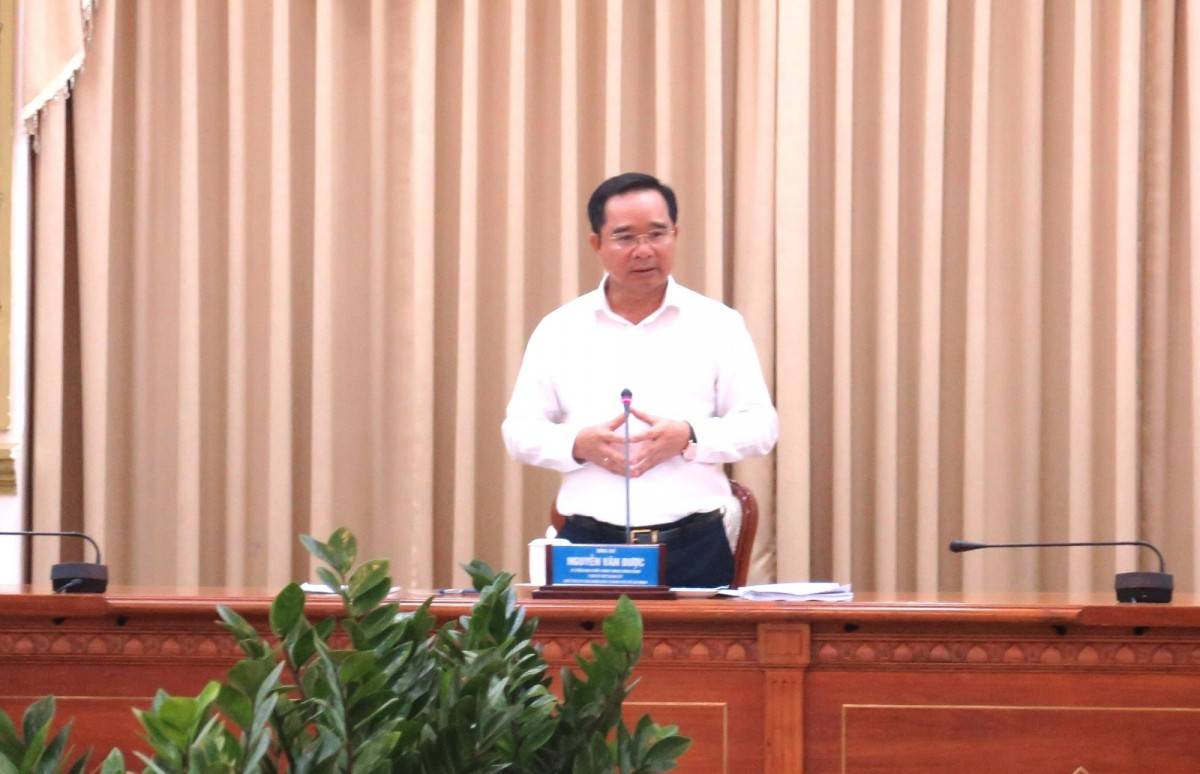 Chủ tịch UBND Thành phố Nguyễn Văn Được phát biểu tại buổi làm việc Chủ tịch UBND Thành phố Nguyễn Văn Được phát biểu tại buổi làm việc