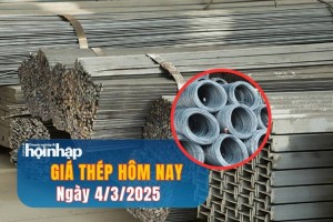 Giá thép hôm nay 4/3: Giá thép quốc tế tăng nhẹ, giá thép trong nước ổn định