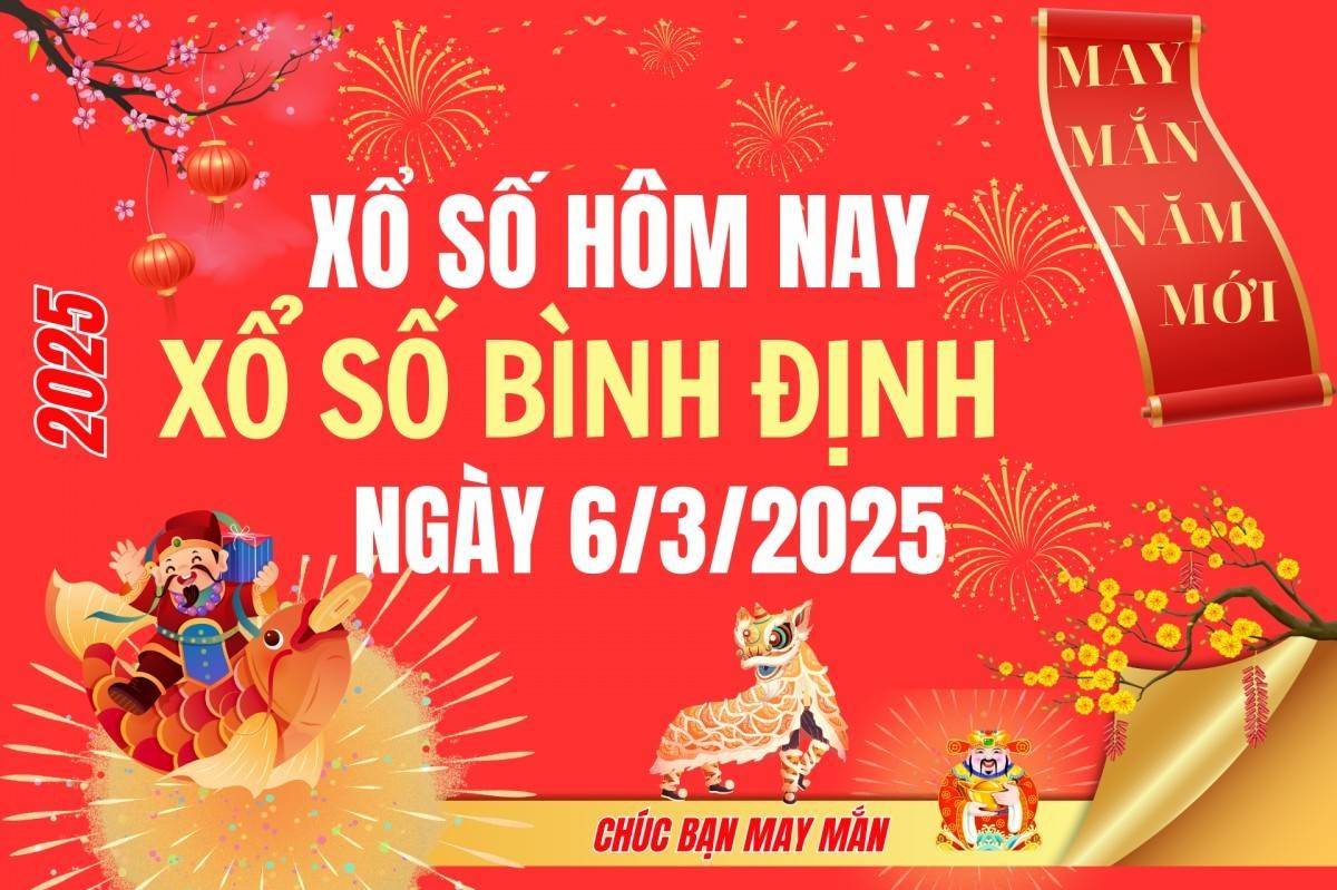 XSBDI 13/3, Kết quả xổ số Bình Định hôm nay 13/3/2025, Trực tiếp XSBDI ngày 13 tháng 3