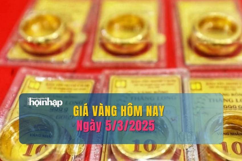 Giá vàng hôm nay 5/3: Vàng nhẫn "tăng sốc" 1,7 triệu đồng/lượng