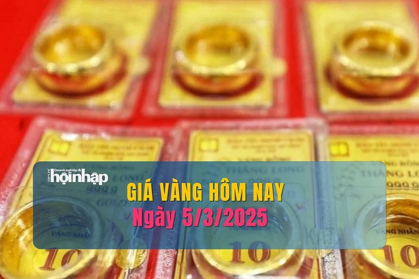 Giá vàng hôm nay 5/3: Vàng nhẫn