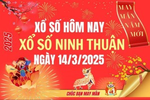 XSNT 14/3, Kết quả xổ số Ninh Thuận hôm nay 14/3/2025, Trực tiếp XSNT ngày 14 tháng 3