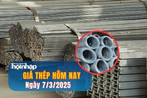 Giá thép hôm nay 7/3: Giá thép nội địa ổn định, giá thép quốc tế giảm