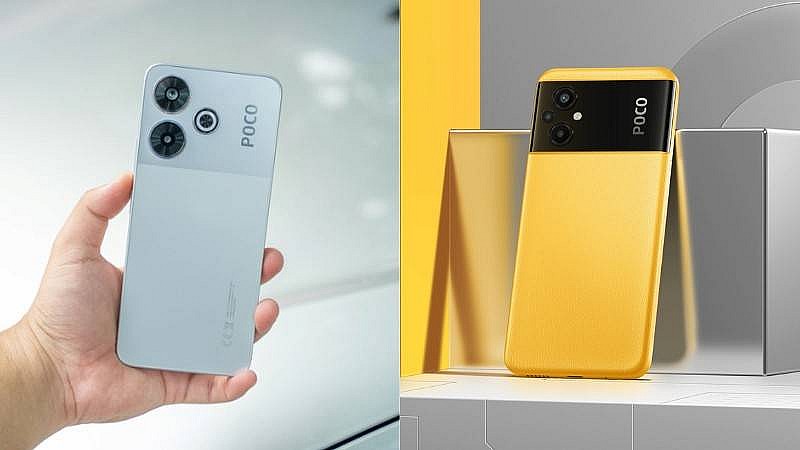 Thiết kế Xiaomi POCO M6 và POCO M5 khác biệt rõ rệt