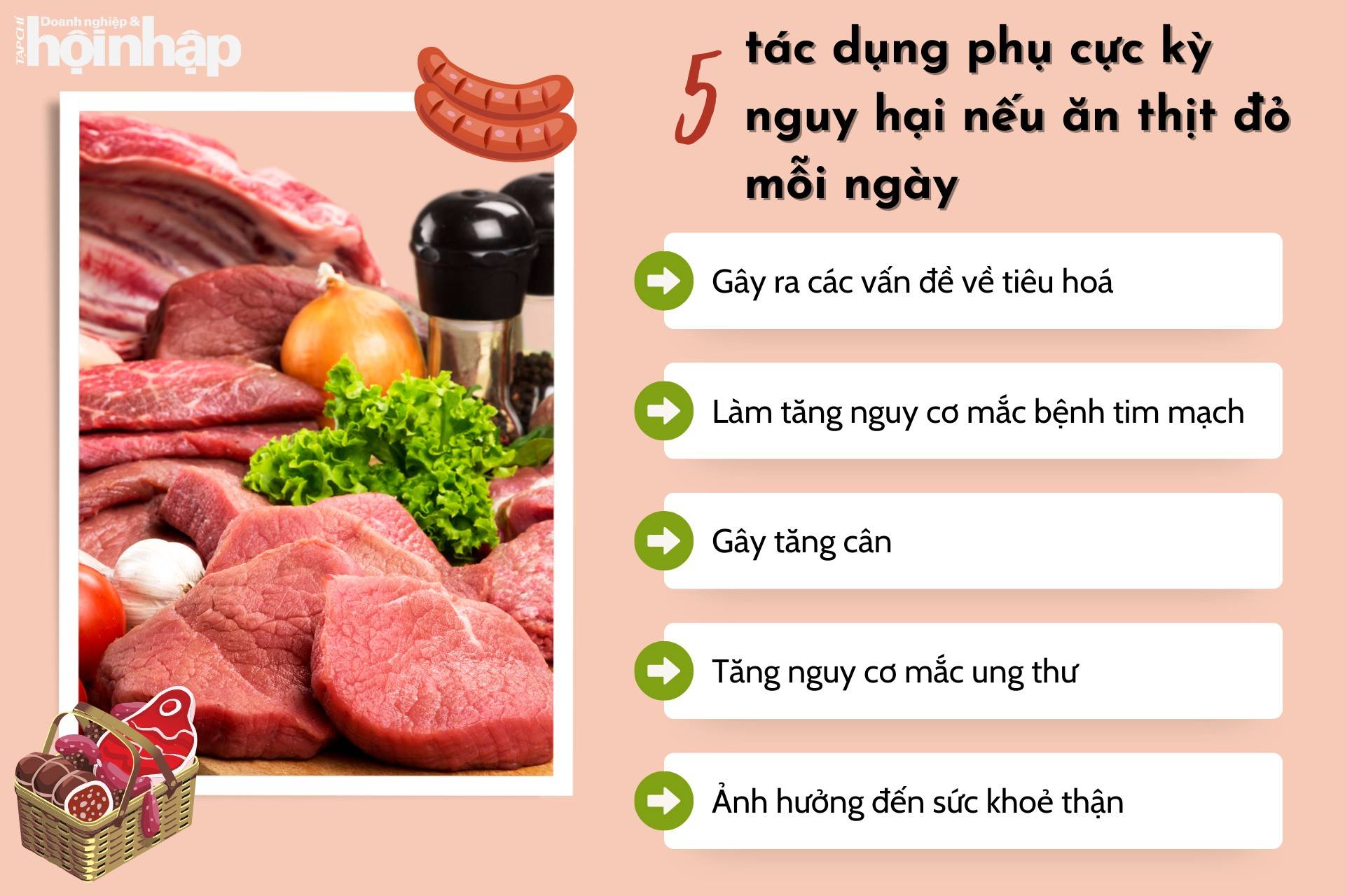 5 tác dụng phụ cực kỳ nguy hại nếu ăn thịt đỏ mỗi ngày 5 tác dụng phụ cực kỳ nguy hại nếu ăn thịt đỏ mỗi ngày
