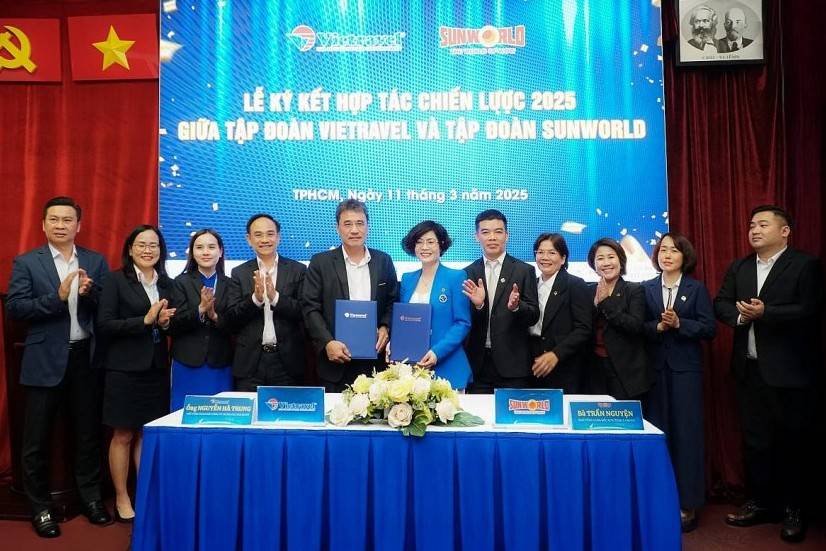 Tập đoàn Vietravel ký kết hợp tác chiến lược toàn diện cùng Sun World Group mở rộng hệ sinh thái du lịch, giải trí đẳng cấp