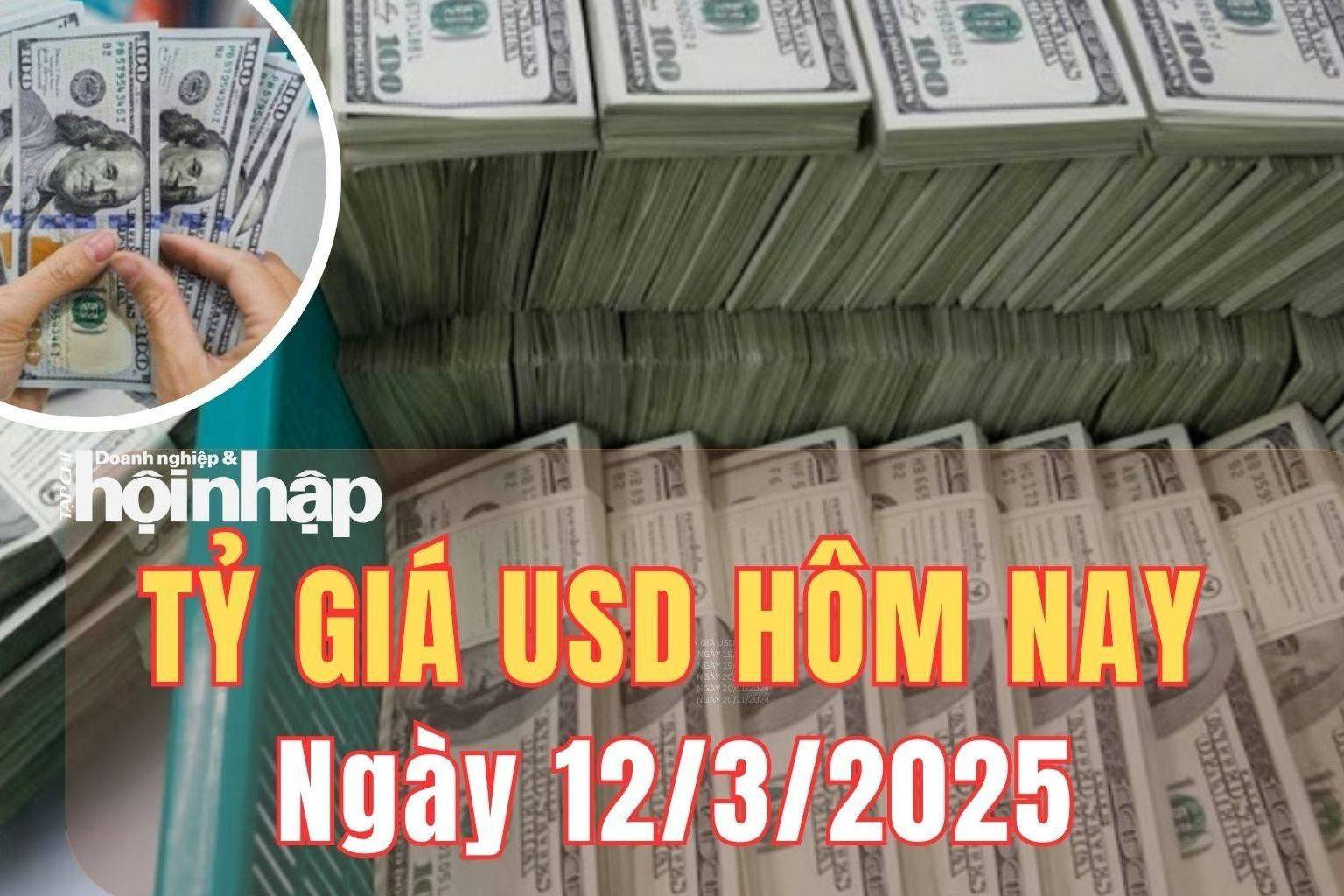 Tỷ giá USD hôm nay 12/3/2025: Đồng USD trong nước và thế giới biến động trái chiều