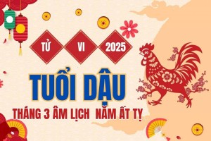 Tử vi tuổi Dậu tháng 3 năm 2025: Đây là một tháng vô cùng “đẹp” nhờ sự che chở của hàng loạt cát tinh