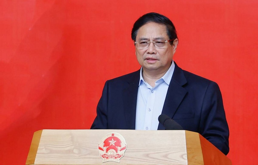 Thủ tướng Phạm Minh Chính chủ trì phiên họp sáng 13.3  ẢNH: NHẬT BẮC