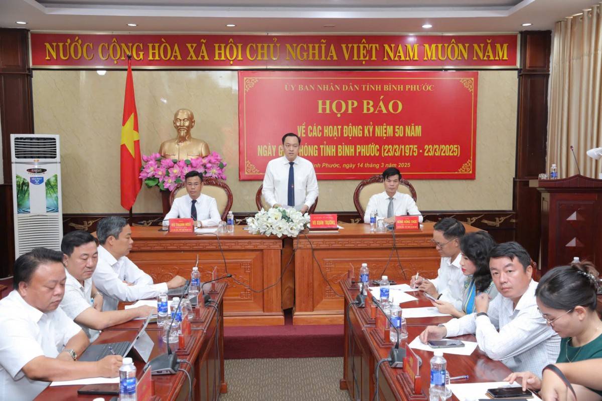 Bình Phước công bố chuỗi sự kiện kỷ niệm 50 năm ngày giải phóng tỉnh Bình Phước công bố chuỗi sự kiện kỷ niệm 50 năm ngày giải phóng tỉnh