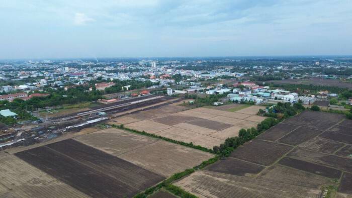 Khu vực thực hiện dự án Khu dân cư kết hợp thương mại dịch vụ Thanh Phú. (Ảnh: Hải Quân).