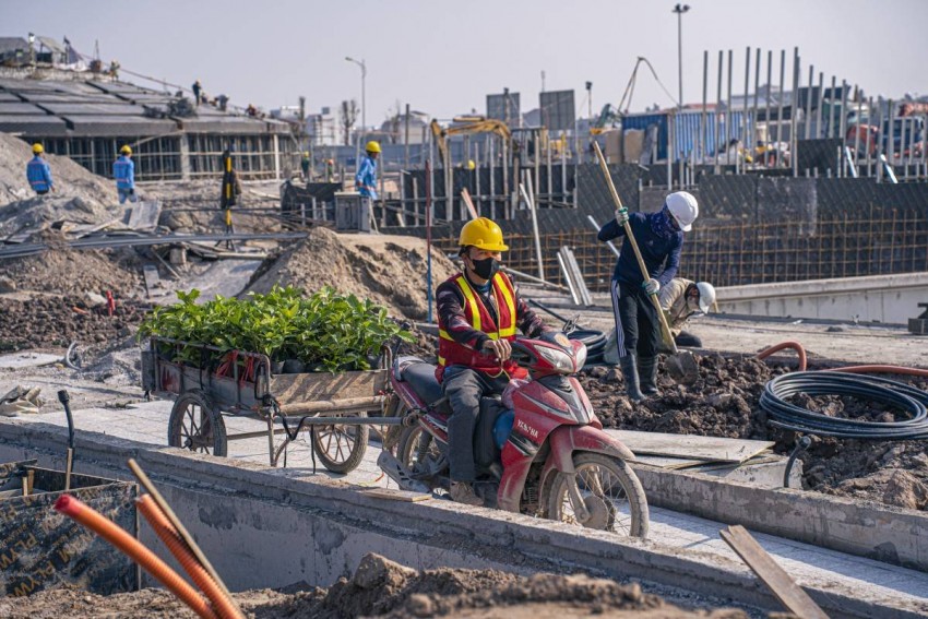 Không khí thi công khẩn trương tại công trường dự án Sun Urban City Hà Nam (Ảnh: Ánh Dương) Không khí thi công khẩn trương tại công trường dự án Sun Urban City Hà Nam (Ảnh: Ánh Dương)