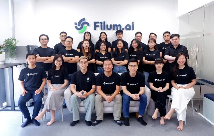  Đội ngũ trẻ của start-up Filum AI. Ảnh: TT 