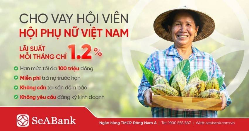 SeABank tung gói vay tín chấp 300 tỷ đồng lãi suất ưu đãi dành cho phụ nữ