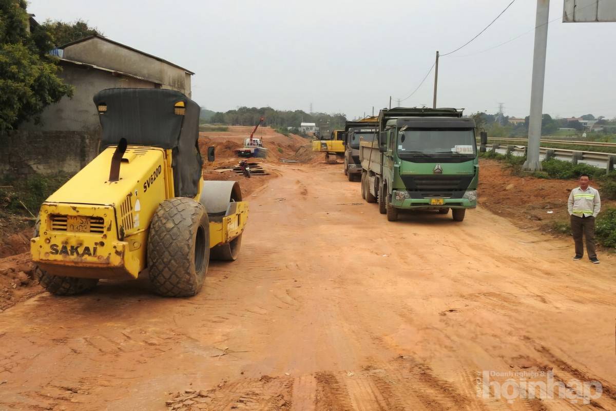 Thi công dự án nối cao tốc Nội Bài - Lào Cai với cao tốc Tuyên Quang - Phú Thọ