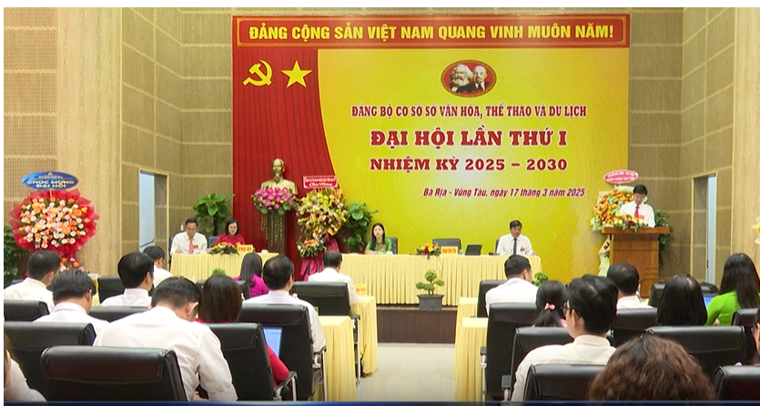 Sở Văn hóa Thể thao và Du lịch tỉnh Bà Rịa - Vũng Tàu: Tổ chức Đại hội lần thứ nhất nhiệm kỳ 2025 - 2030