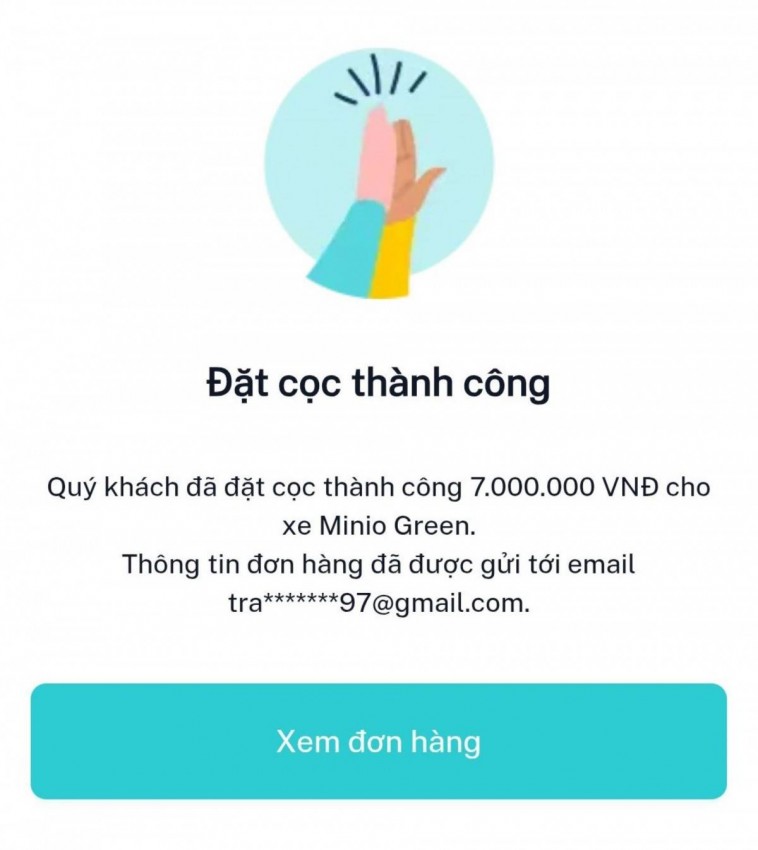 Nhiều tài xế cho biết đã đặt cọc thành công Minio Green không lâu sau khi mở bán và đang chờ ngày nhận xe.