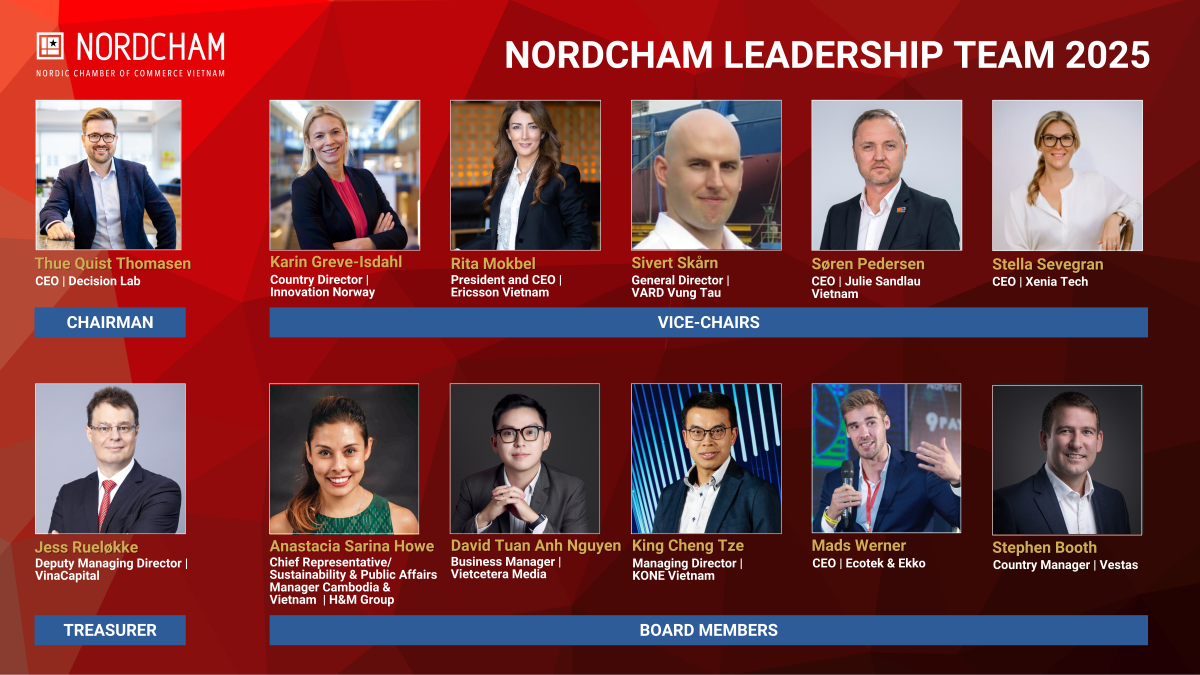 NordCham Việt Nam bầu cử Ban lãnh đạo mới và đề ra mục tiêu năm 2025 NordCham Việt Nam bầu cử Ban lãnh đạo mới và đề ra mục tiêu năm 2025