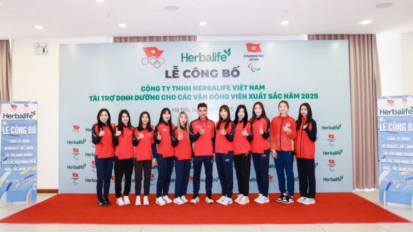 Herbalife Việt Nam tài trợ cho các vận động viên xuất sắc