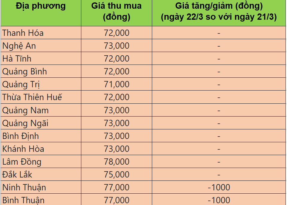 Bảng giá heo hơi tại miền Trung hôm nay 22/3/2025. Bảng giá heo hơi tại miền Trung hôm nay 22/3/2025.