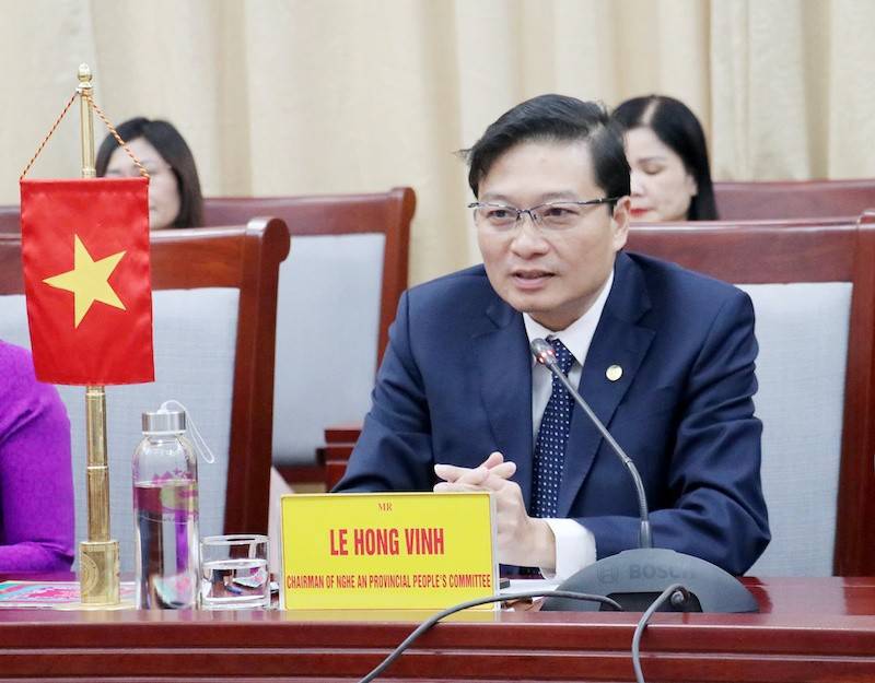 Phát biểu tại buổi làm việc, Chủ tịch UBND tỉnh Nghệ An Lê Hồng Vình bày tỏ mong muốn hợp tác phát triển du lịch vớiCộng hòa Tatarstan 