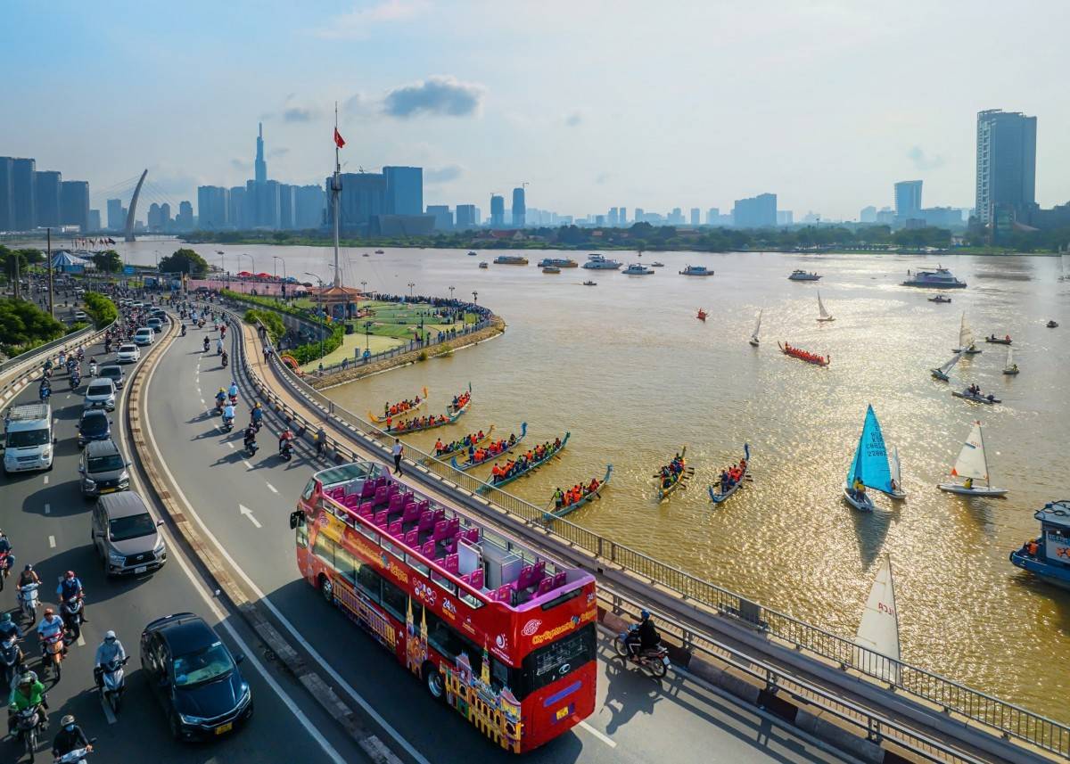 Lượng khách du lịch đến TP. Hồ Chí Minh trong quý I/2025 tăng so với cùng kỳ năm ngoái.