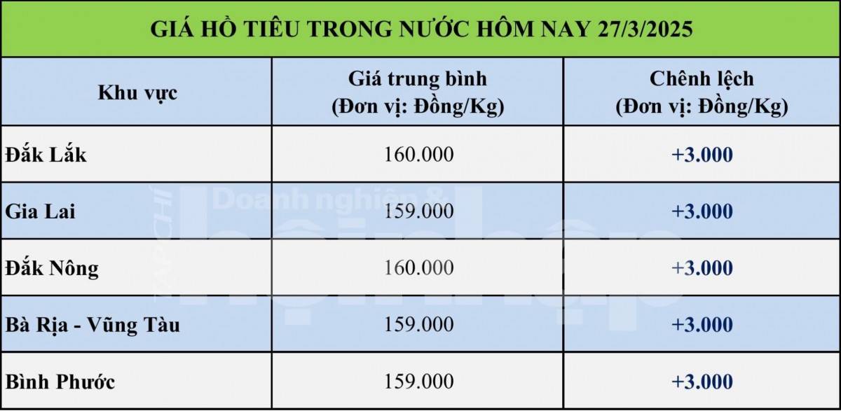Giá tiêu hôm nay 26/3: Tiêu trong nước đồng loạt giảm mạnh