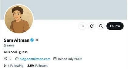   CEO OpenAI cũng tham gia vào xu hướng tạo ảnh bằng AI. Ảnh: Sam Altman. 