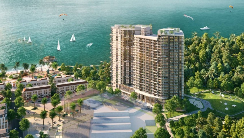  Các căn hộ với tầm view ôm trọn bức tranh thiên nhiên Cát Bà (Ảnh: Sun Property)