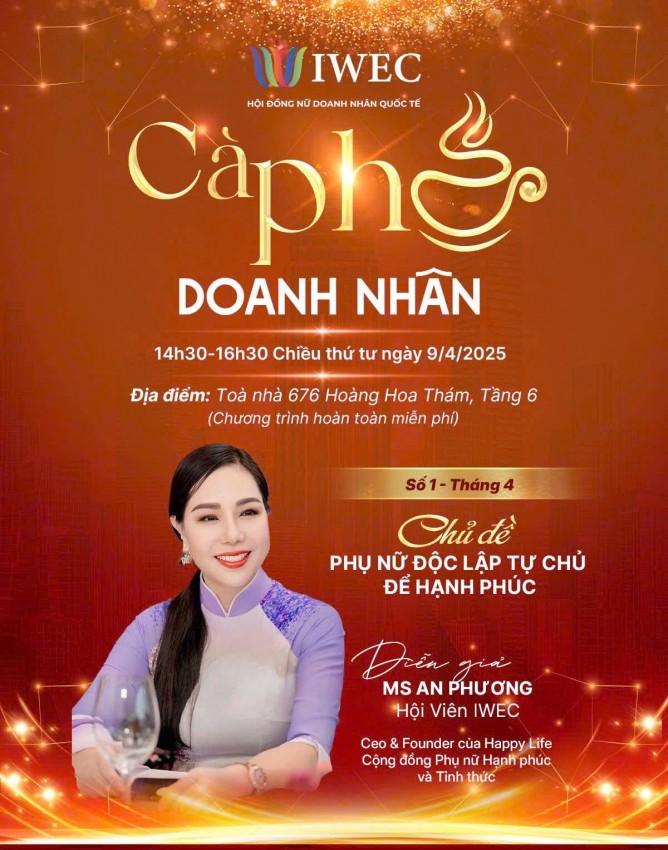 Cà phê Doanh nhân IWEC – Nơi kết nối & kiến tạo giá trị