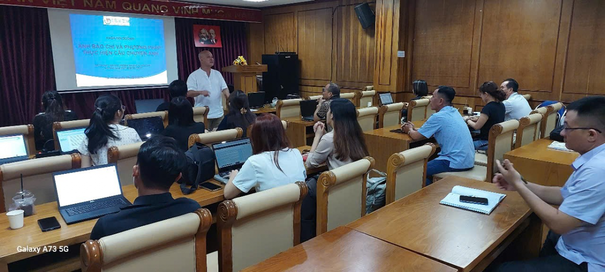 Toàn cảnh khoá học. Ảnh: Thanh Hải