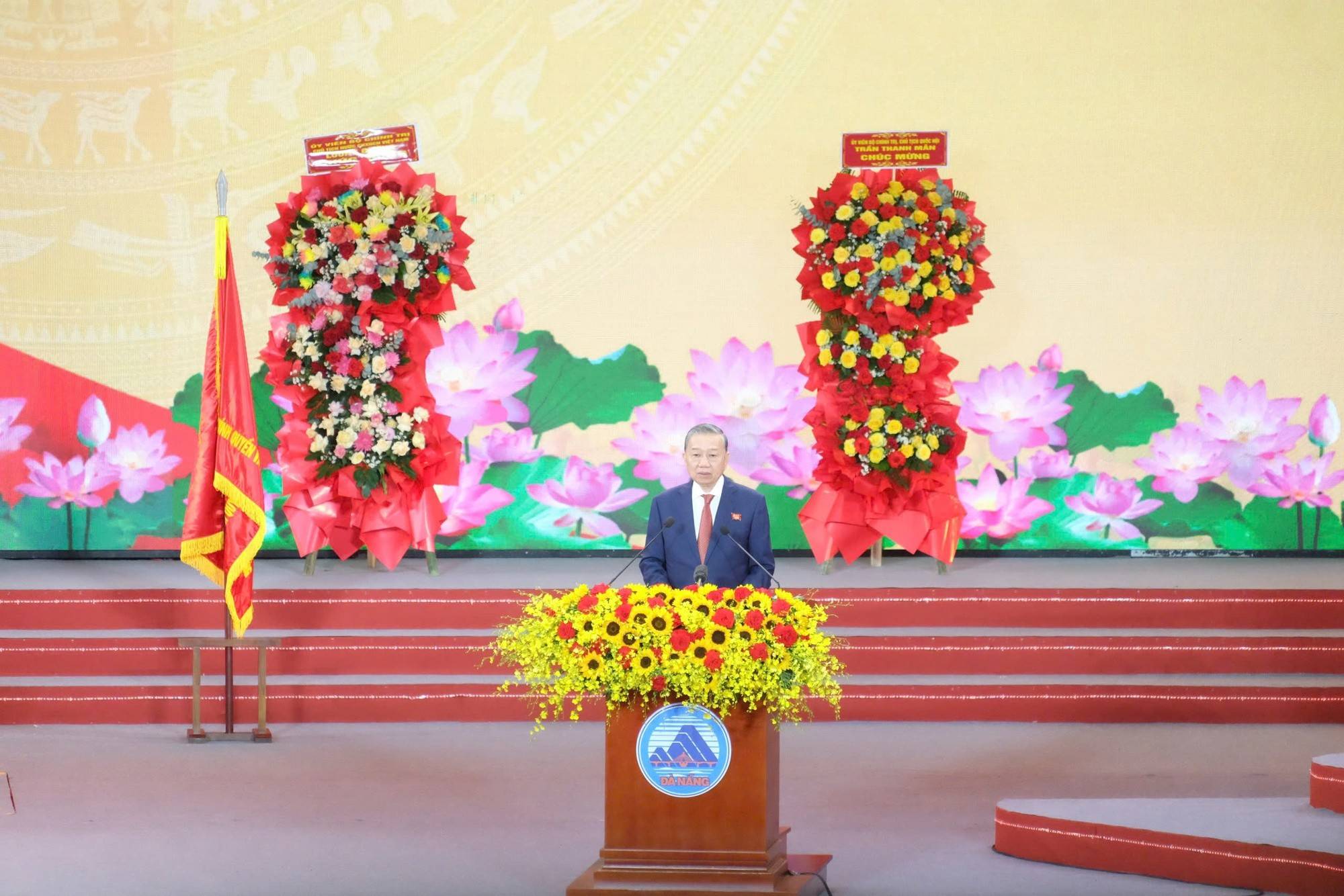 Tổng Bí thư Tô Lâm phát biểu tại Lễ kỷ niệm - Ảnh: VGP/Minh Trang