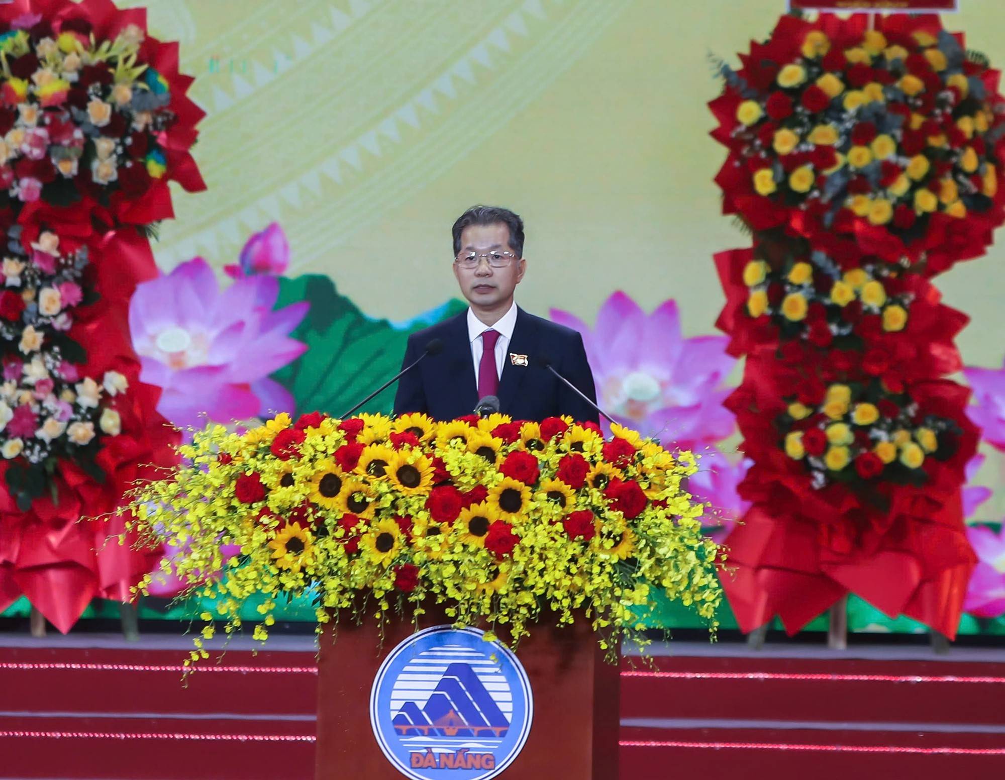 Bí thư Thành ủy Đà Nẵng Nguyễn Văn Quảng phát biểu tại Lễ kỷ niệm - Ảnh: VGP/Minh Trang