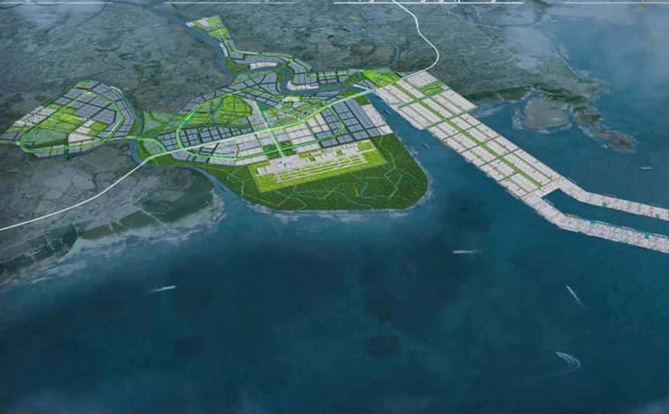 Phối cảnh Khu kinh tế ven biển phía Nam Hải Phòng